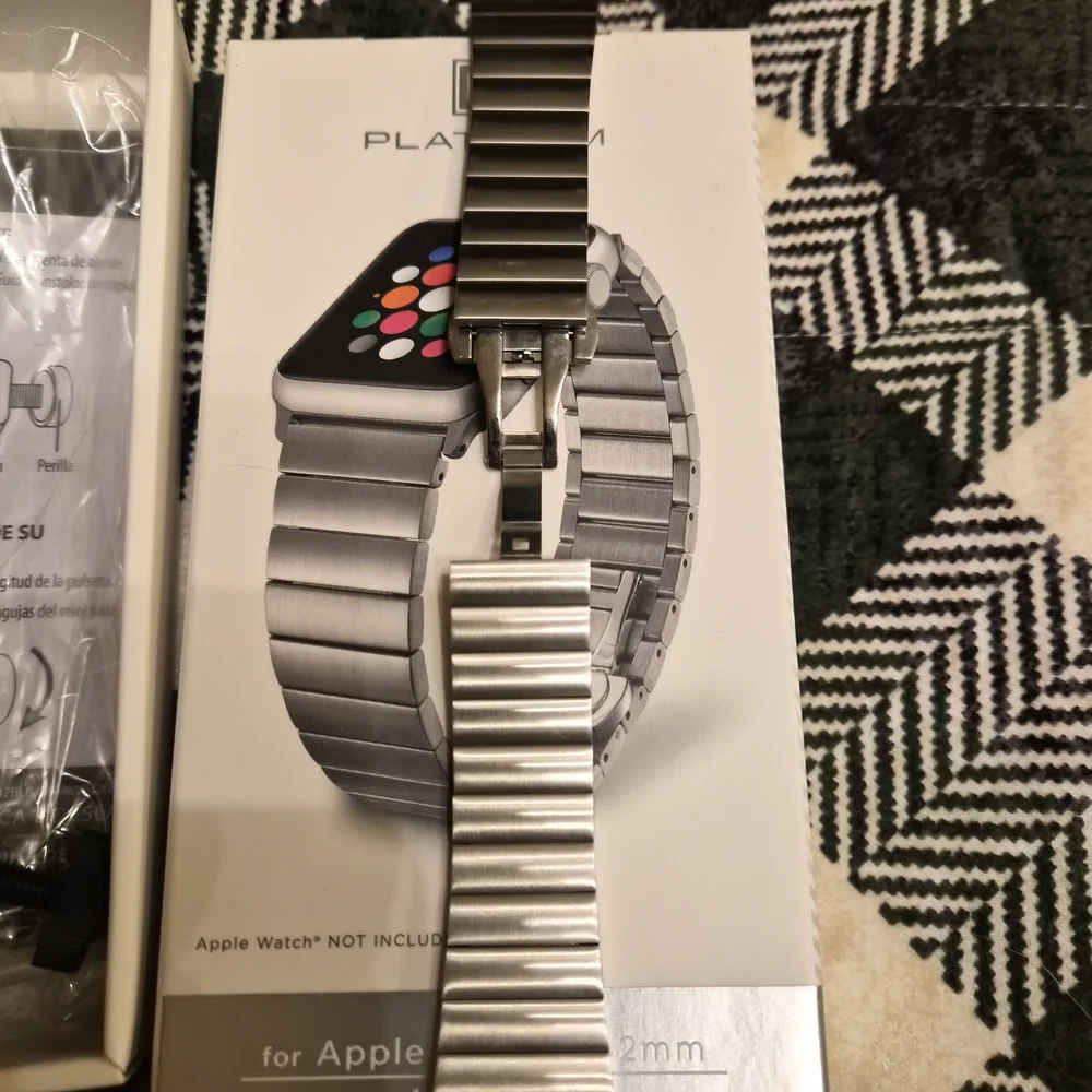 Silver Stainless Steel Link Band for Apple Watch